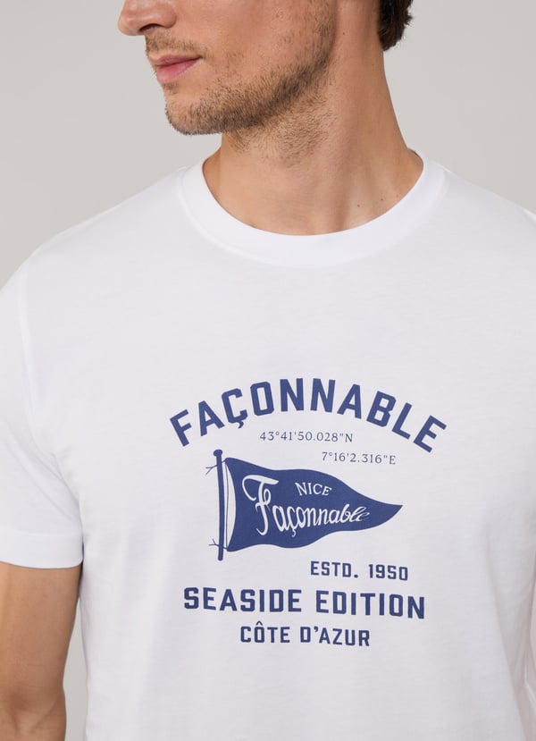 Façonnable camiseta banderín fit regular Tienda de fábrica