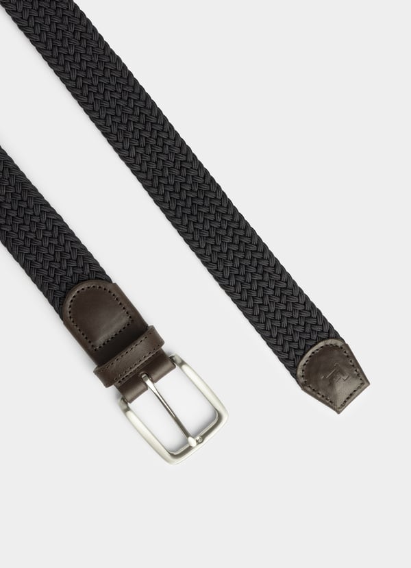 Façonnable cinturón trenzado con detalles piel Ofertas de temporada