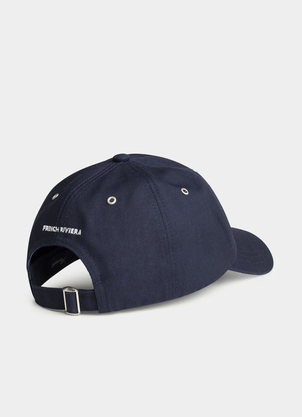 Façonnable gorra de gabardina bordada Oferta especial