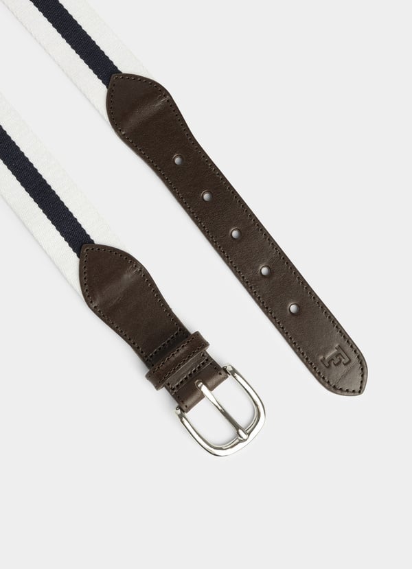 Façonnable cinturón de lona con detalles piel COMPRAR AHORA