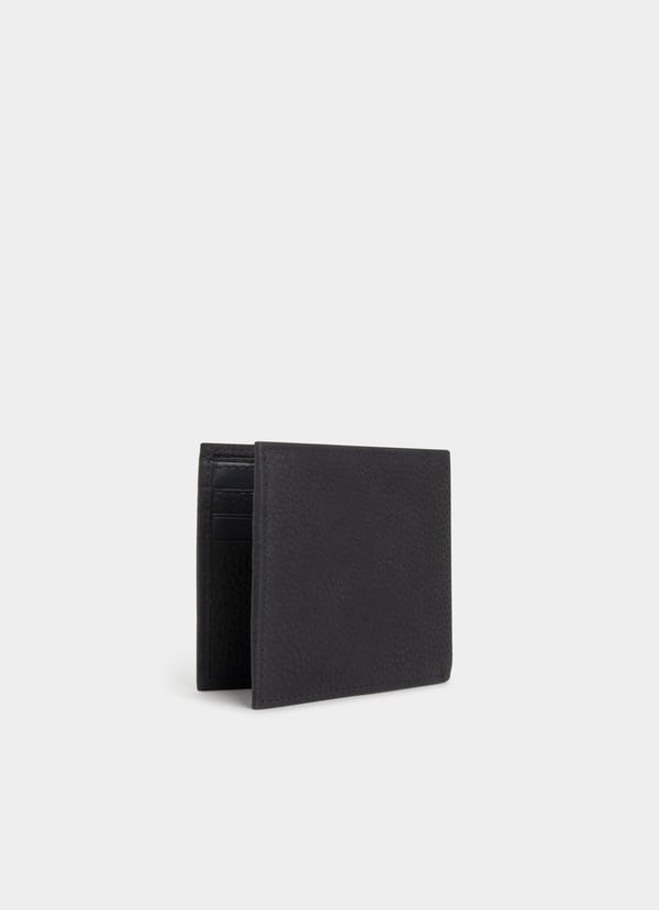 Façonnable cartera plegable de piel Descuento por venta flash