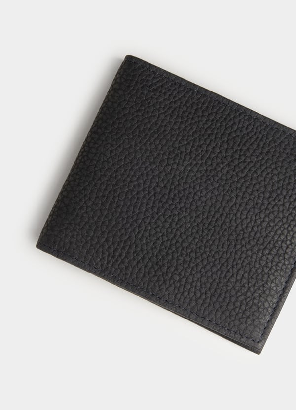 Façonnable cartera plegable de piel Descuento por venta flash