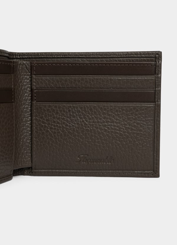 Façonnable cartera plegable de piel Ofertas especiales