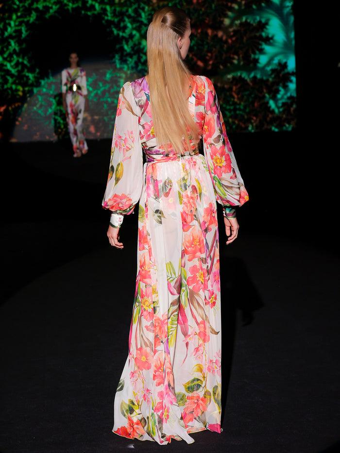 Hannibal laguna LOOK 14 Vestido KLEINFIL | Vestido largo con estampado floral Precios de Black Friday
