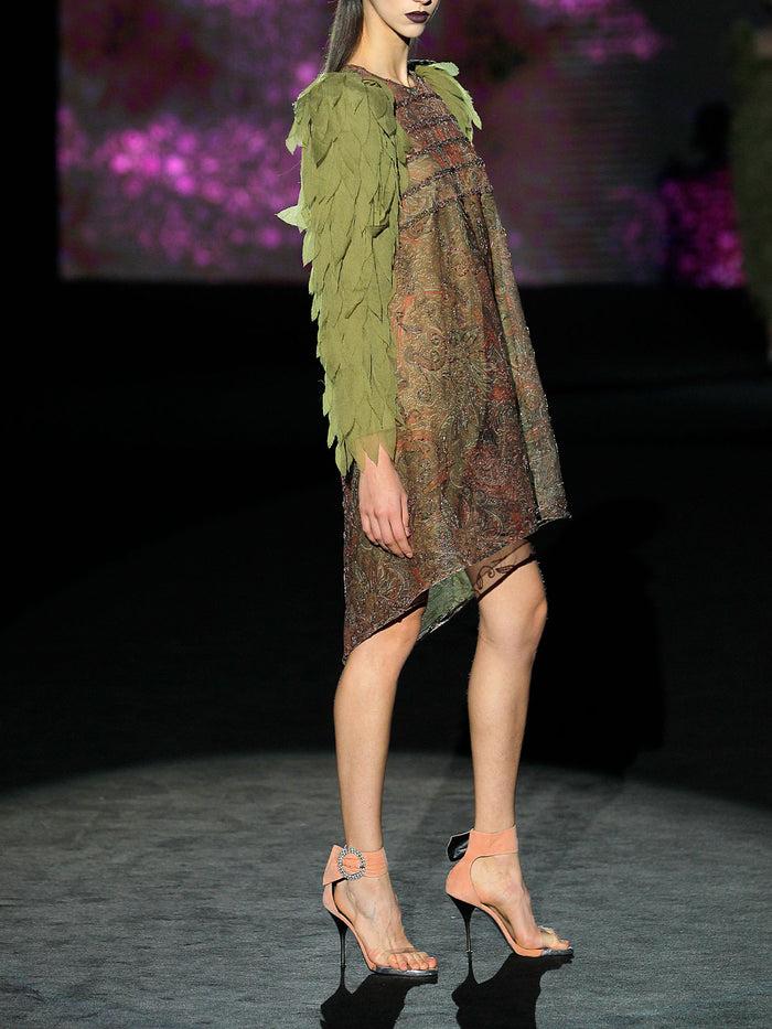 Hannibal laguna LOOK 10 HATENEA | Vestido en tul tatoo bordado en cristal Outlet