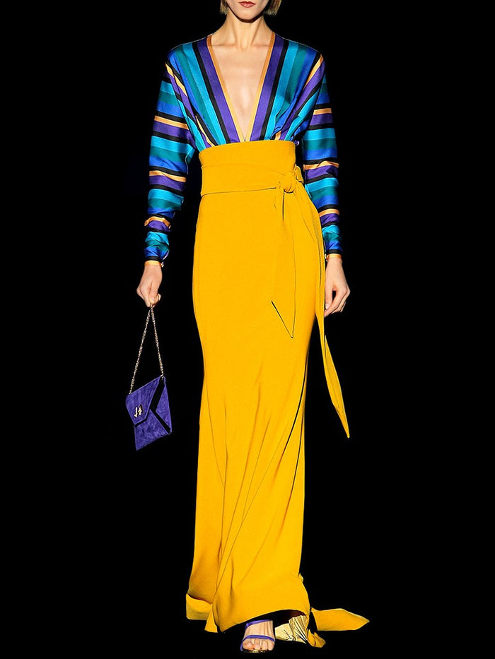 Hannibal laguna Look 5 Blusa EDEN y Falda ELBA Venta caliente