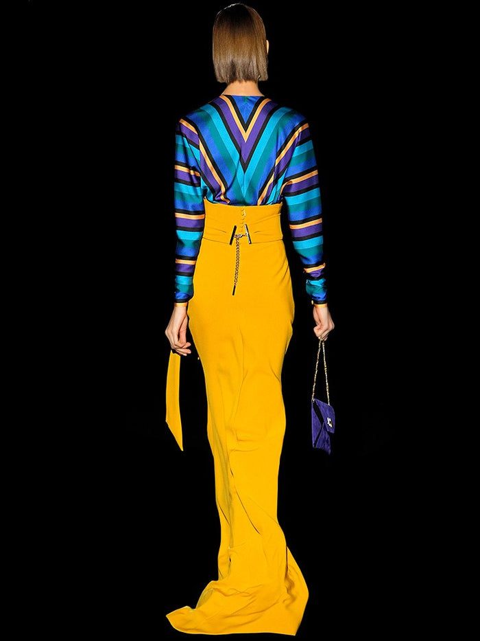 Hannibal laguna Look 5 Blusa EDEN y Falda ELBA Venta caliente