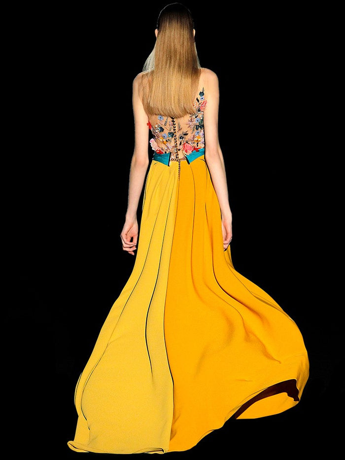 Hannibal laguna Look 39 Vestido EXCELSIUM Última moda