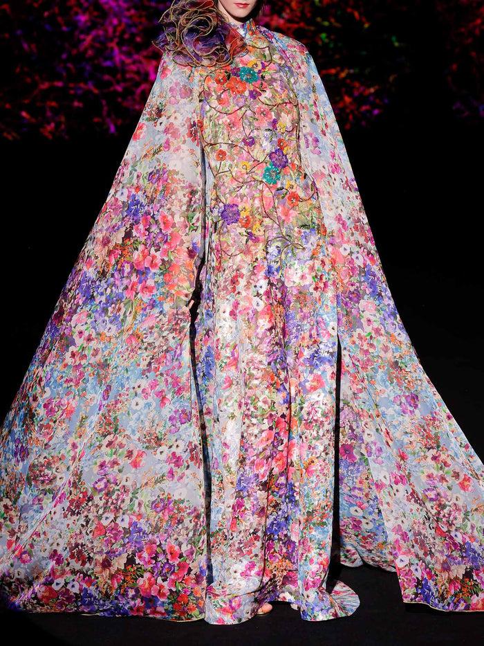 Hannibal laguna LOOK 41 Vestido KATARIL | Vestido en gasa estampada en motivos florales Solo queda un día