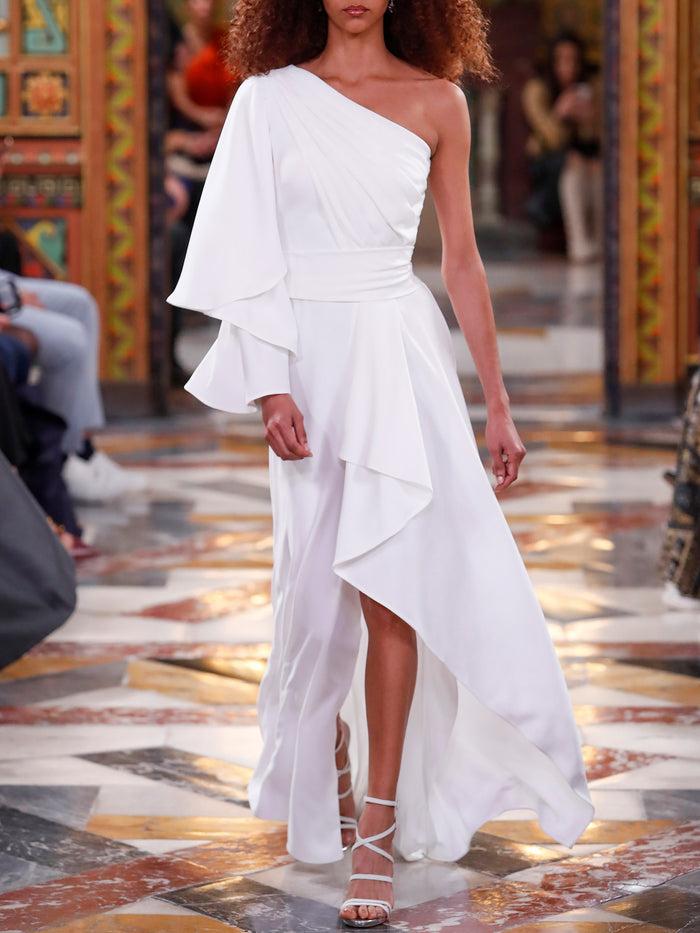 Hannibal laguna LOOK 14 Vestido de novia VASILEY realizado en crepe Oferta especial