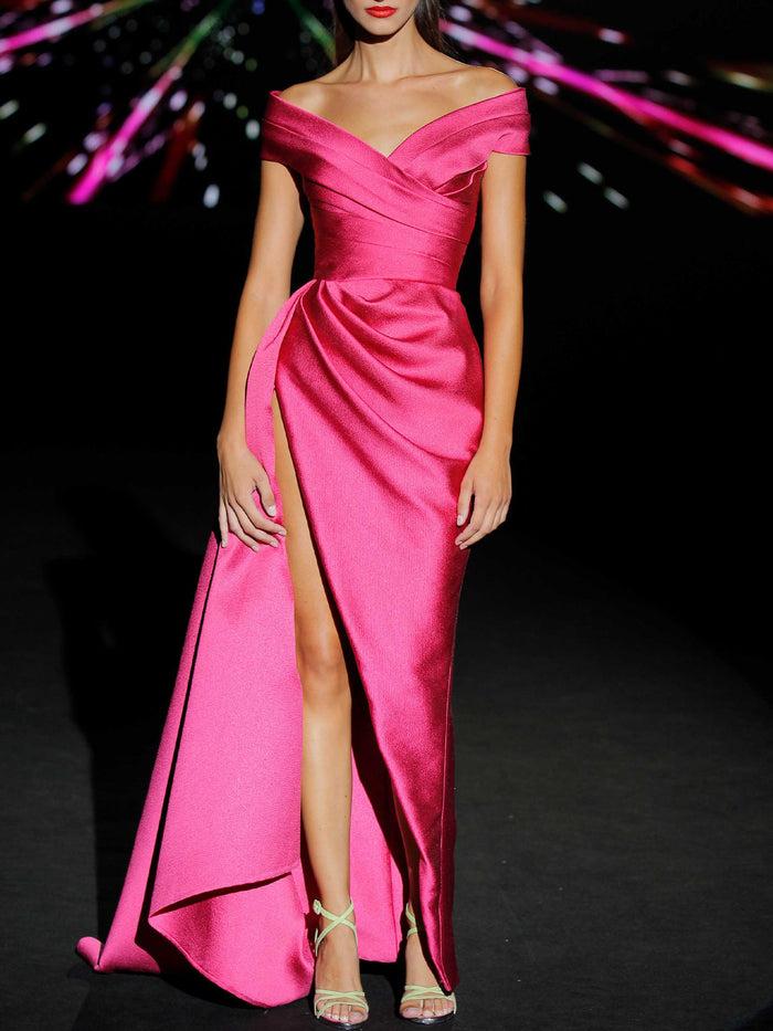 Hannibal laguna LOOK 34 ITALIKA | Vestido de fiesta en color fresa Oferta especial