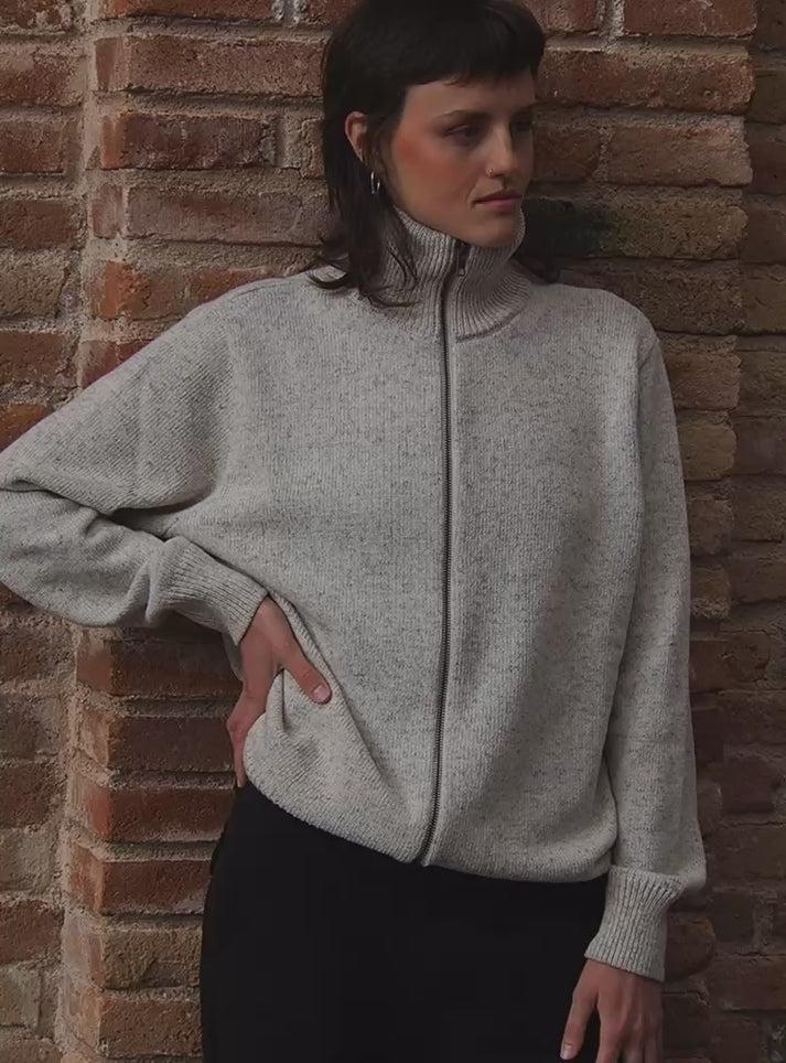 Iaios Jersey cremallera blanco Liquidación