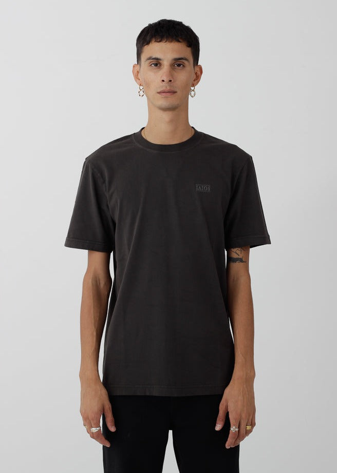 Iaios Camiseta bordado negra Libre de impuestos