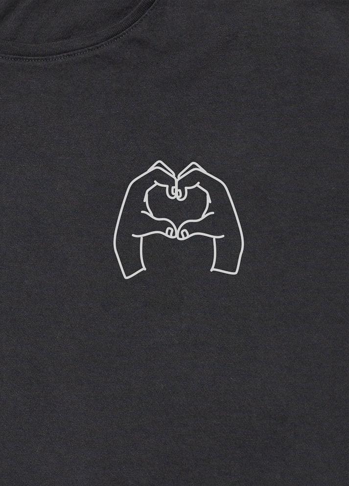 Iaios Camiseta negra - Corazón Tienda