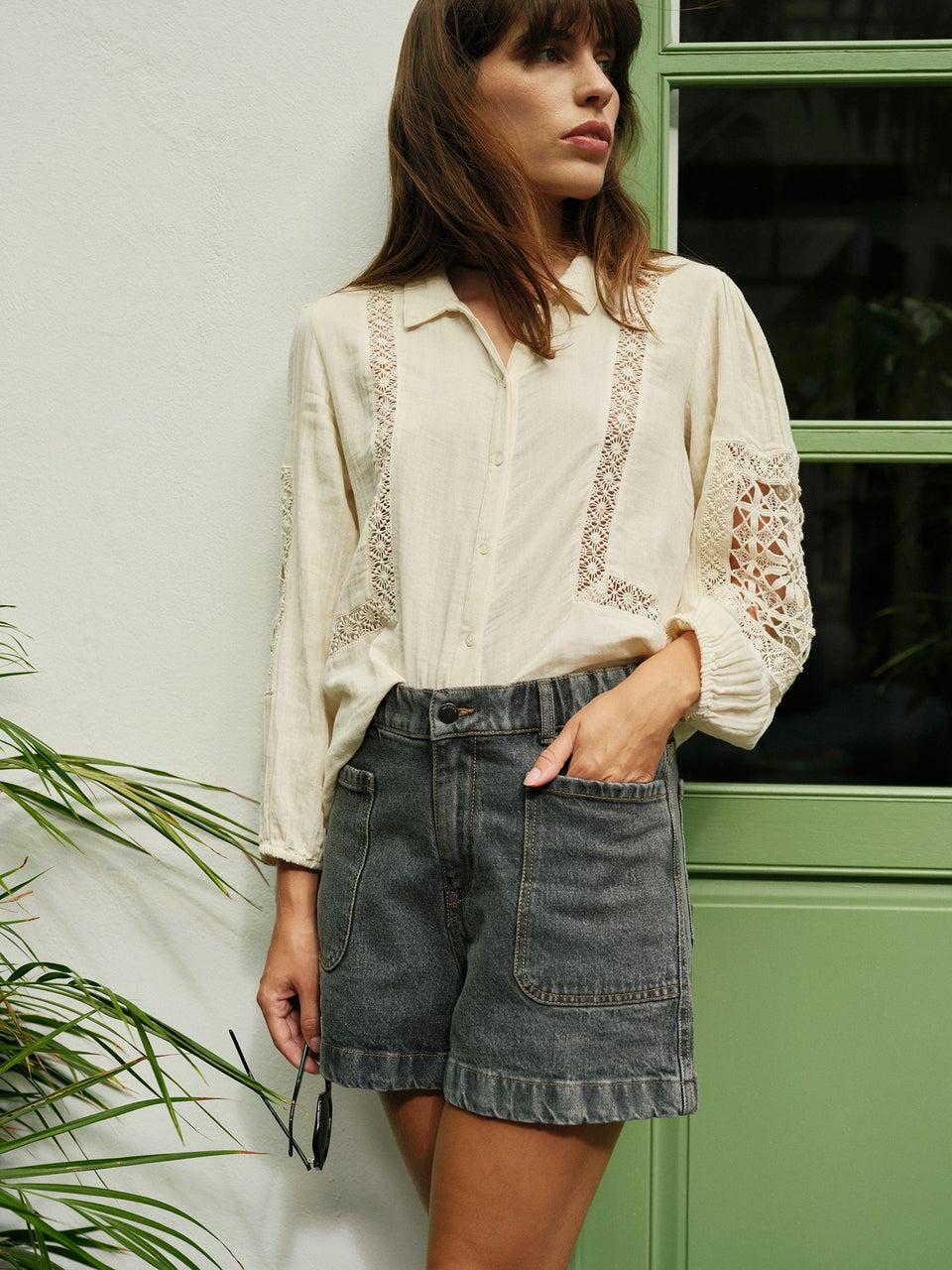 Indi & cold CAMISA DOBLE GASA Oferta exclusiva