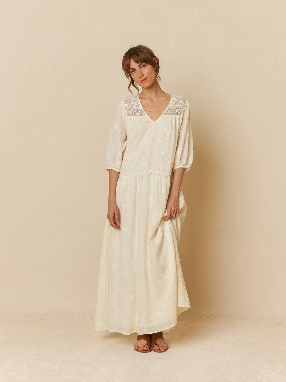 Indi & cold VESTIDO MANGA GLOBO Ofertas especiales