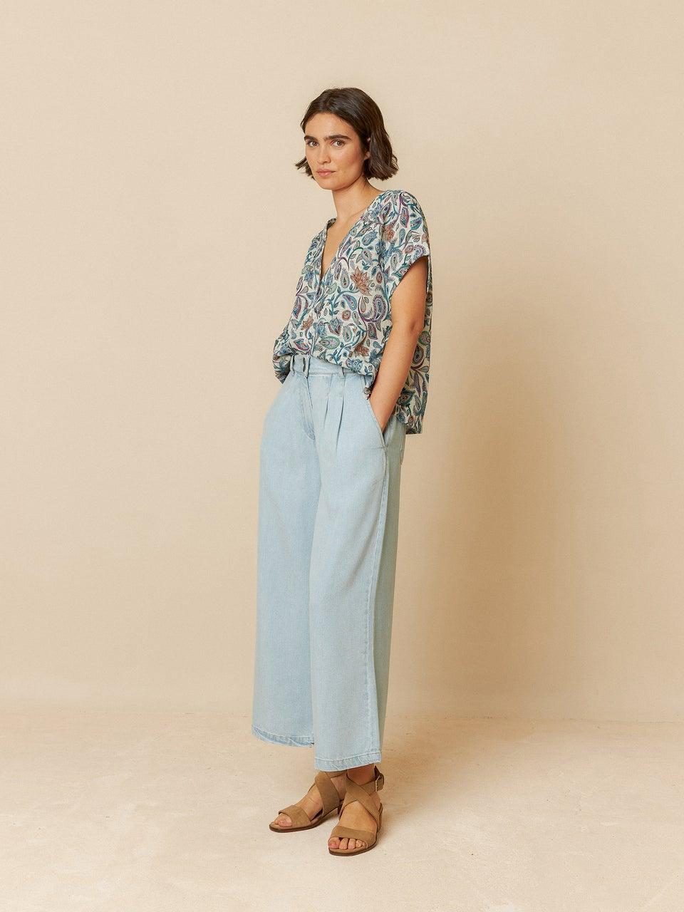 Indi & cold CAMISA CROP PASLEY Rebajas de fábrica