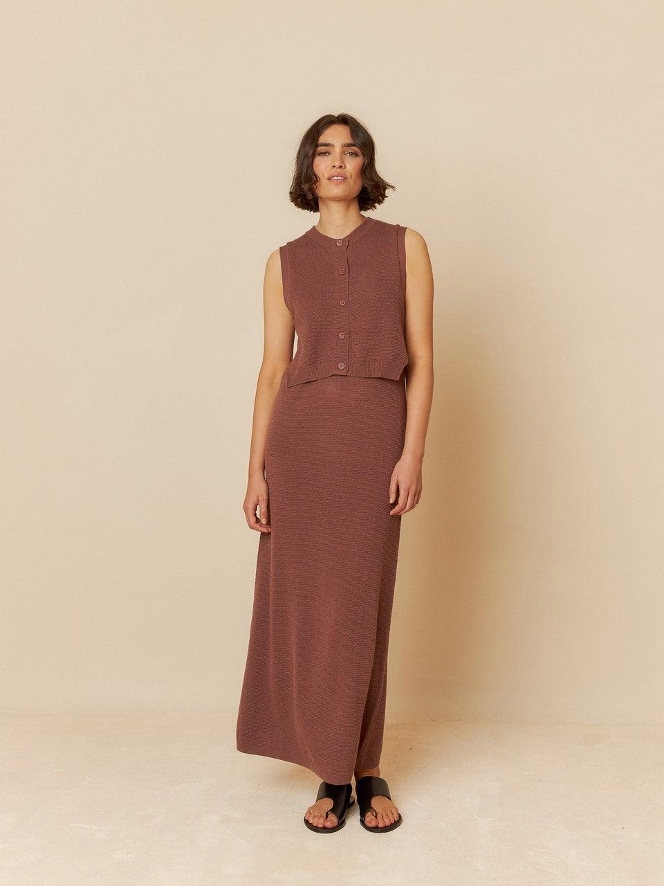 Indi & cold VESTIDO PUNTO DE ARROZ Descuentos del mes