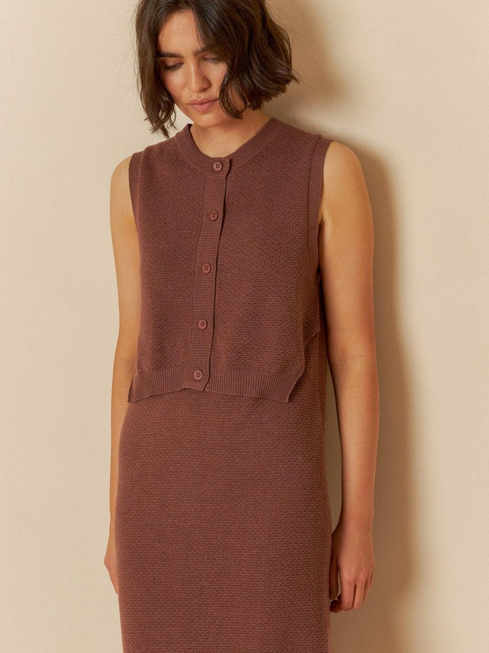 Indi & cold VESTIDO PUNTO DE ARROZ Descuentos del mes