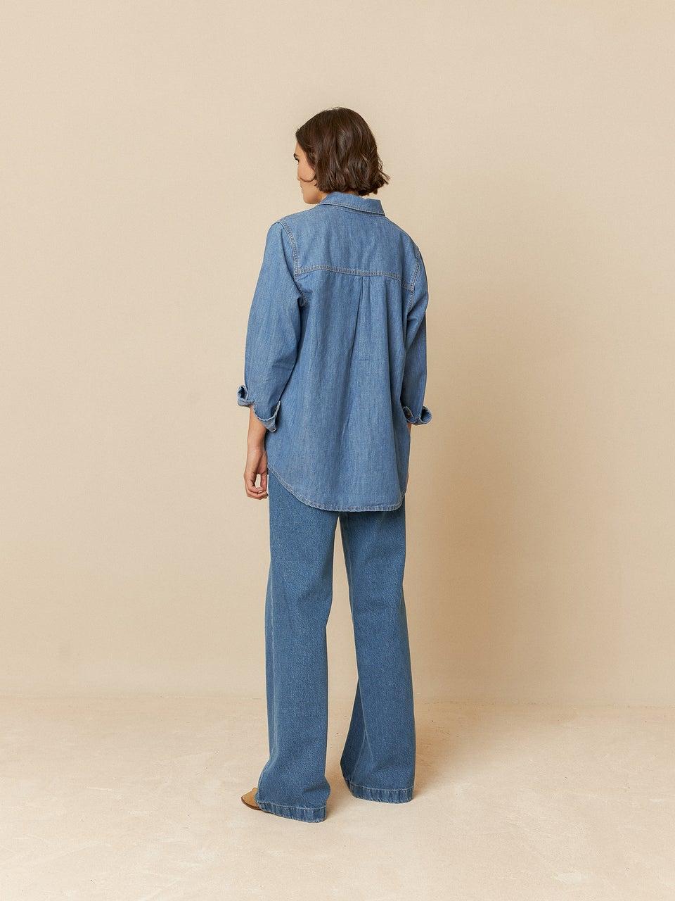 Indi & cold SOBRECAMISA DENIM MASCULINA En línea