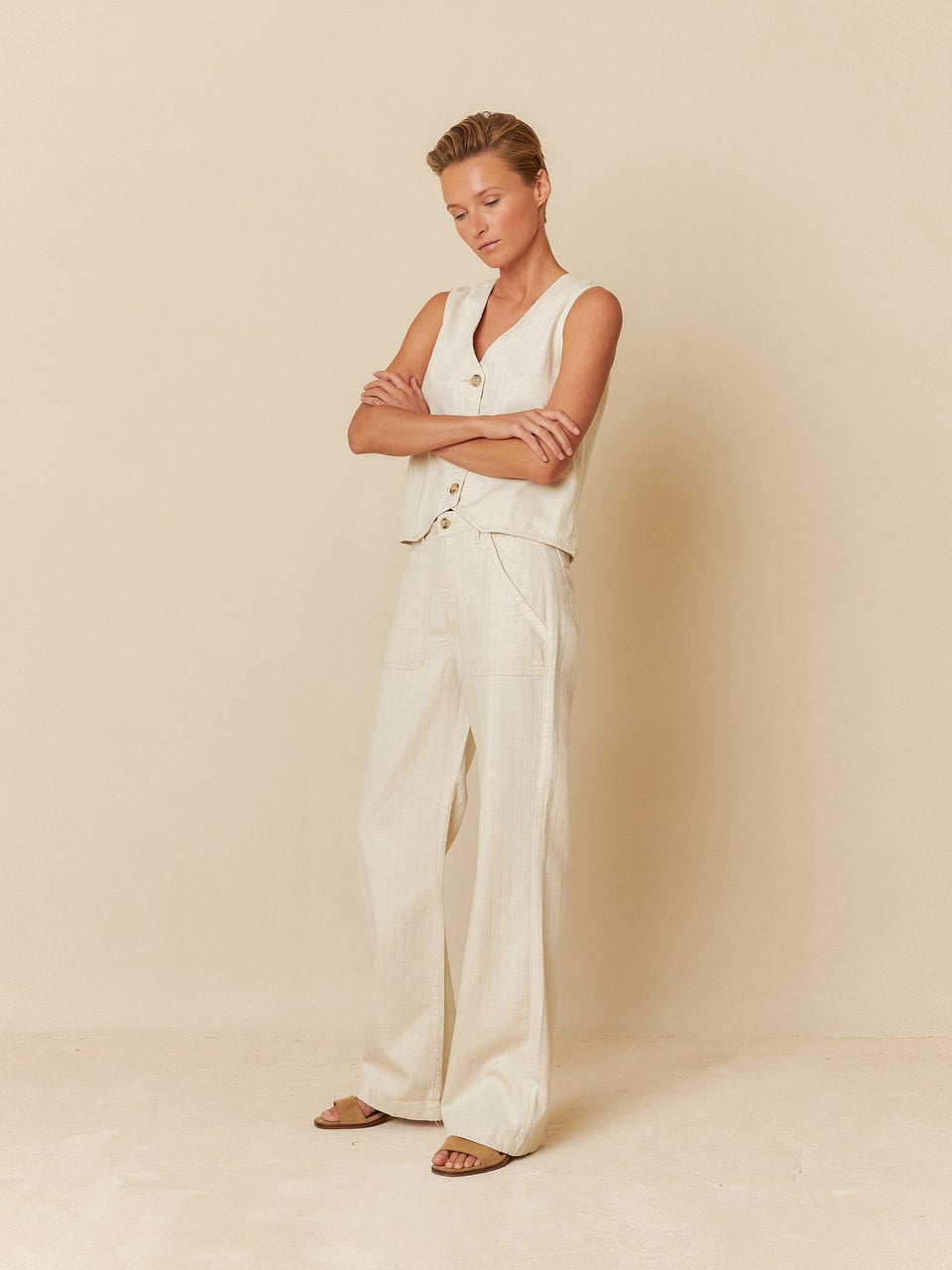 Indi & cold PANTALÓN RAYA DIPLOMÁTICA Venta caliente