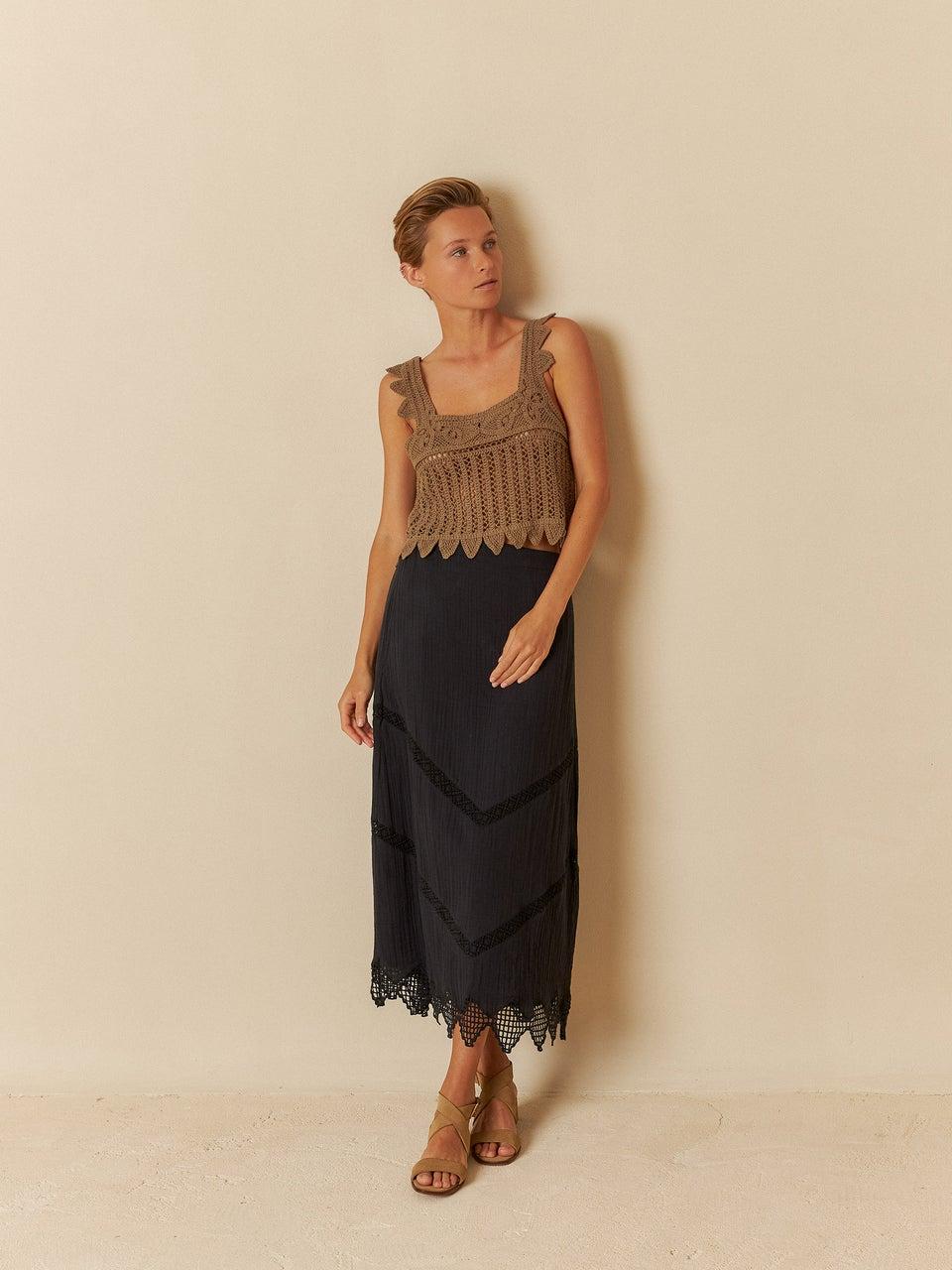 Indi & cold CROP TOP CROCHET Envío gratis