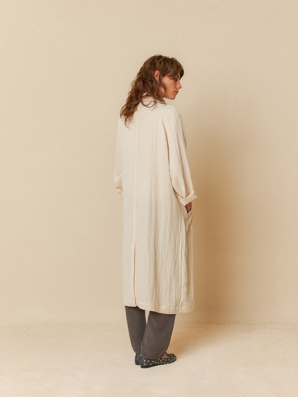 Indi & cold TRENCH FLUÍDO SATINADO Superdescuento