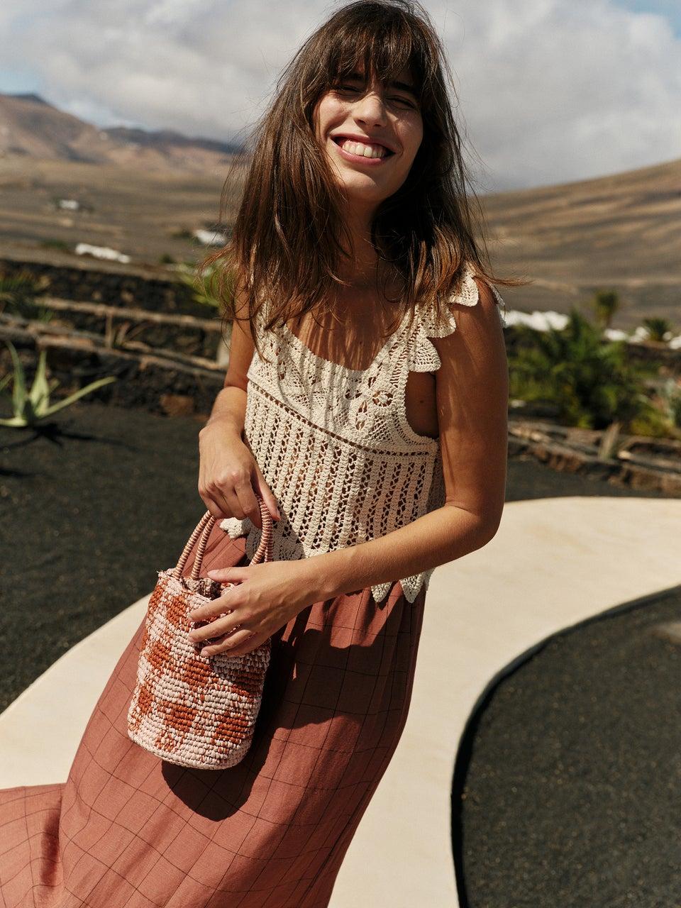 Indi & cold CROP TOP CROCHET Rebajas de fábrica