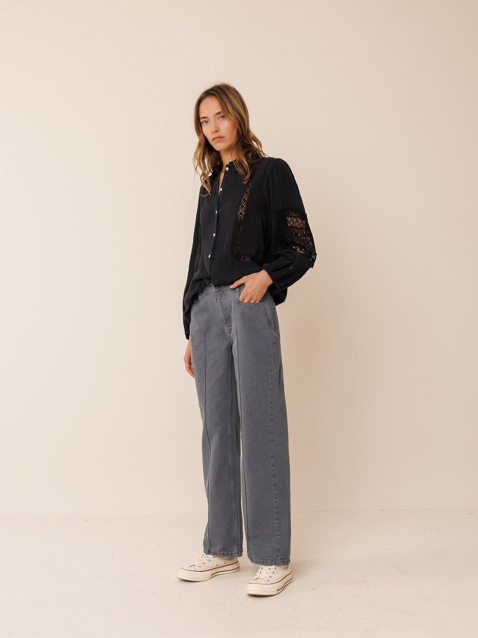 Indi & cold PANTALÓN SARGA WIDE LEG COMPRAR AHORA