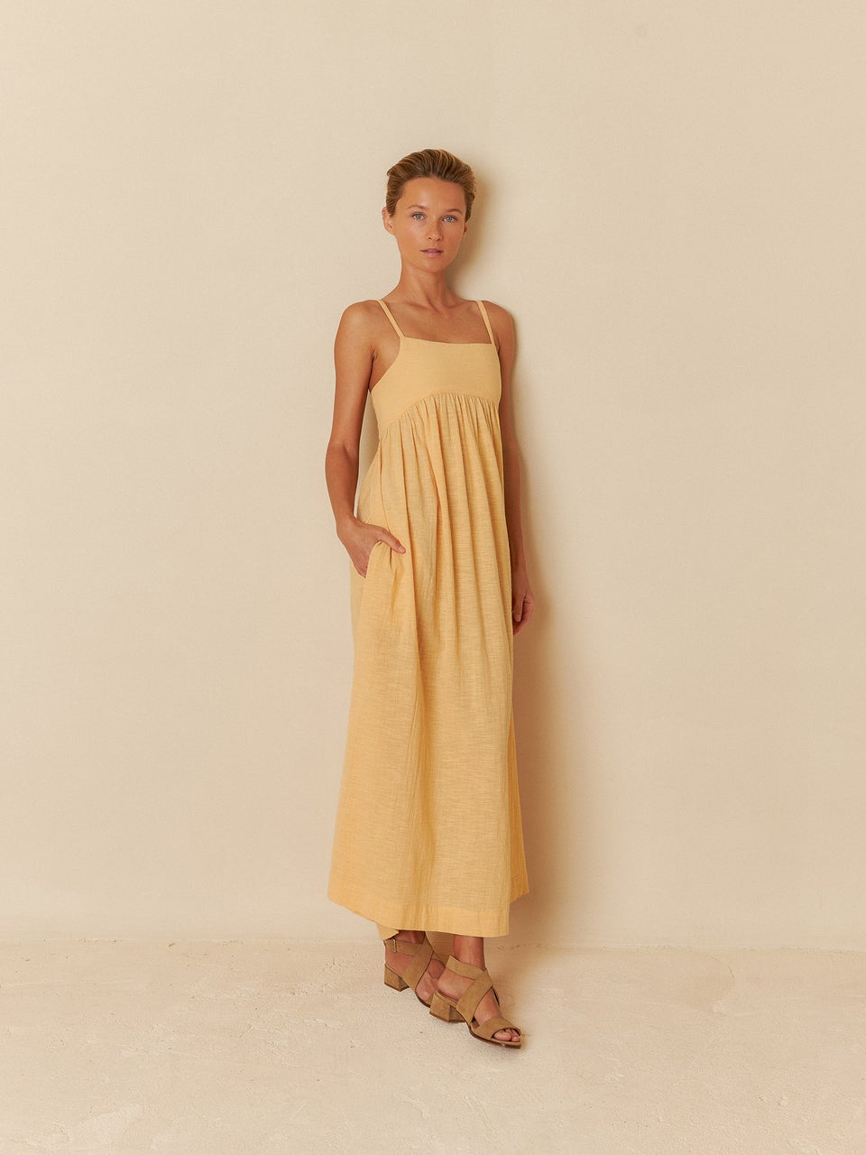 Indi & cold VESTIDO MAXI TIRANTES Descuento por venta flash
