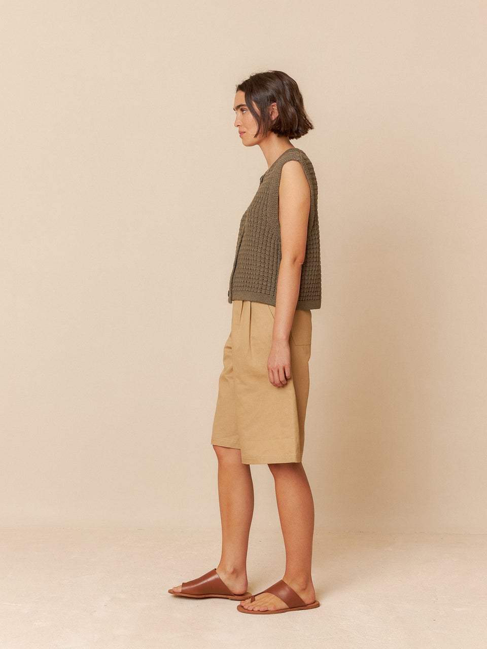 Indi & cold BERMUDA GABARDINA DETALLES CONTRASTE Outlet online