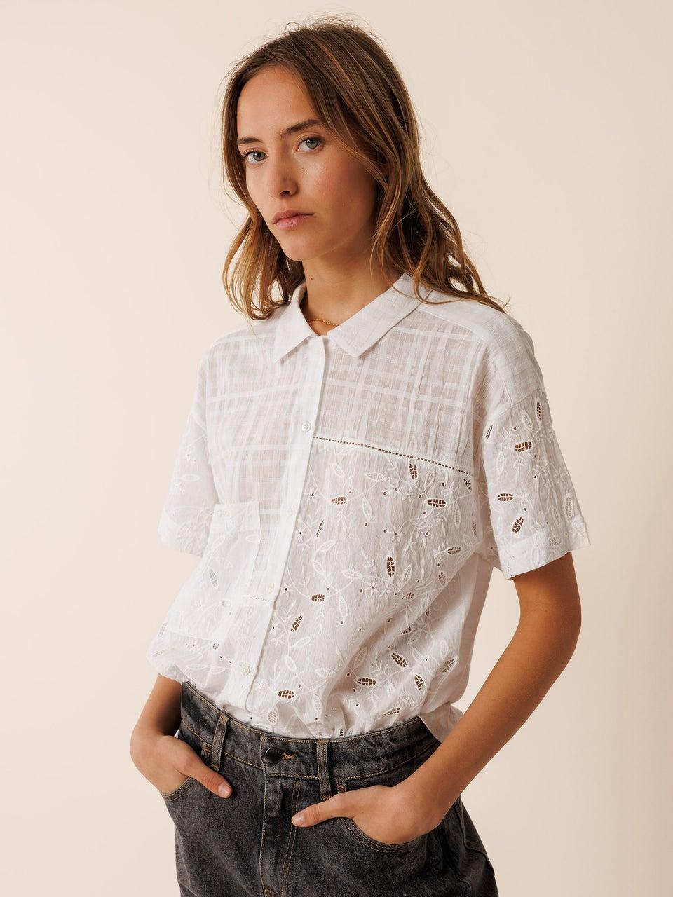 Indi & cold CAMISA COMBINADA BORDADOS