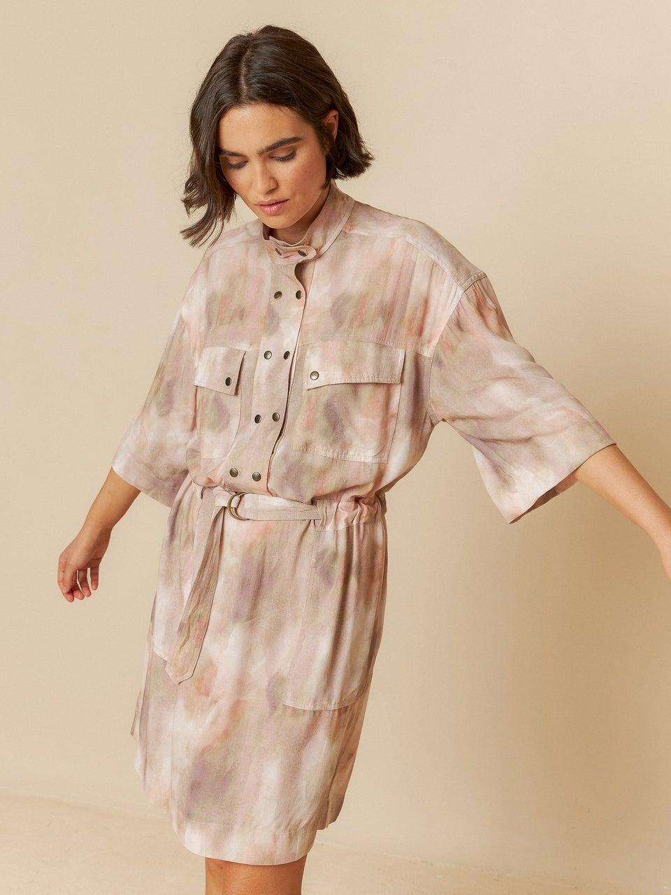 Indi & cold VESTIDO PRINT ACUARELA Tienda
