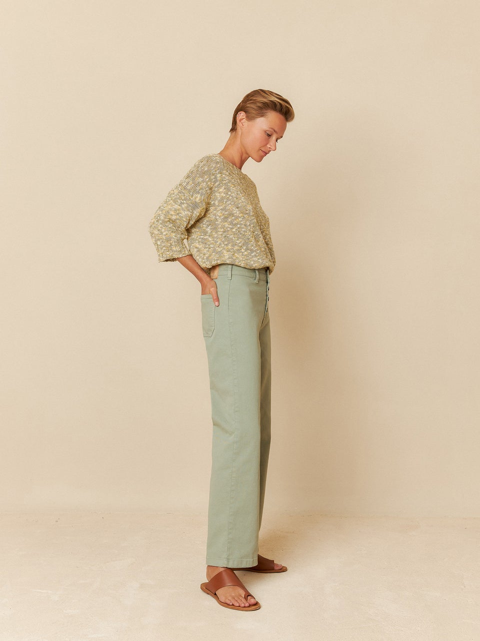 Indi & cold PANTALÓN SARGA FRAN Oferta especial