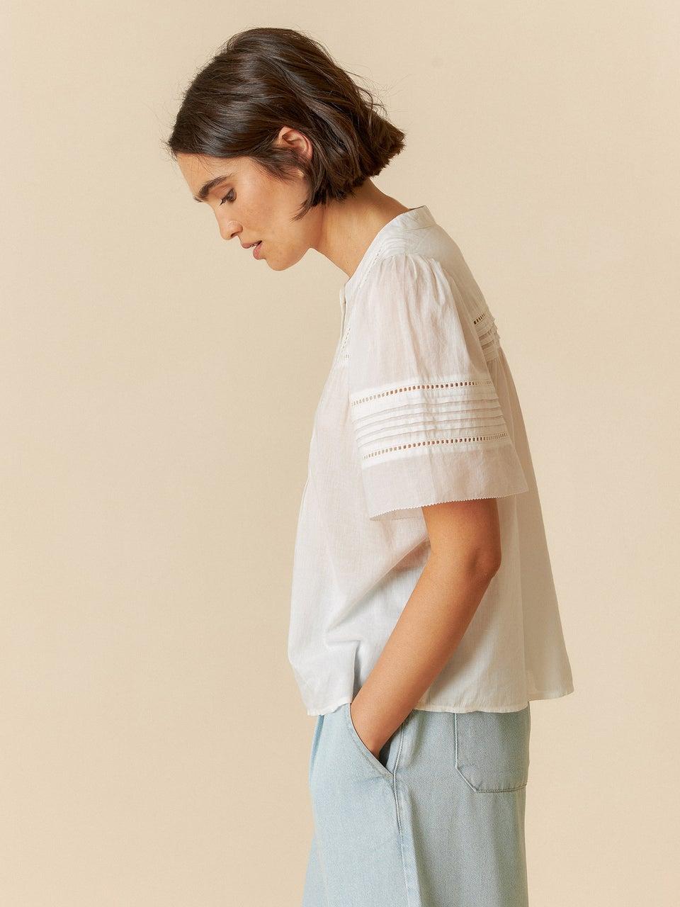 Indi & cold BLUSA VOILE BORDADA Último día