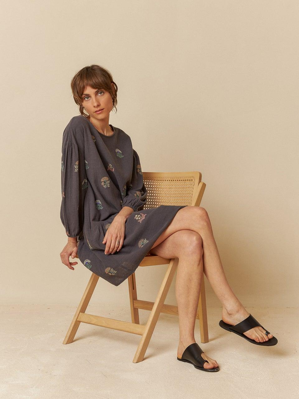 Indi & cold VESTIDO BORDADO MULTICOLOR Oferta exclusiva
