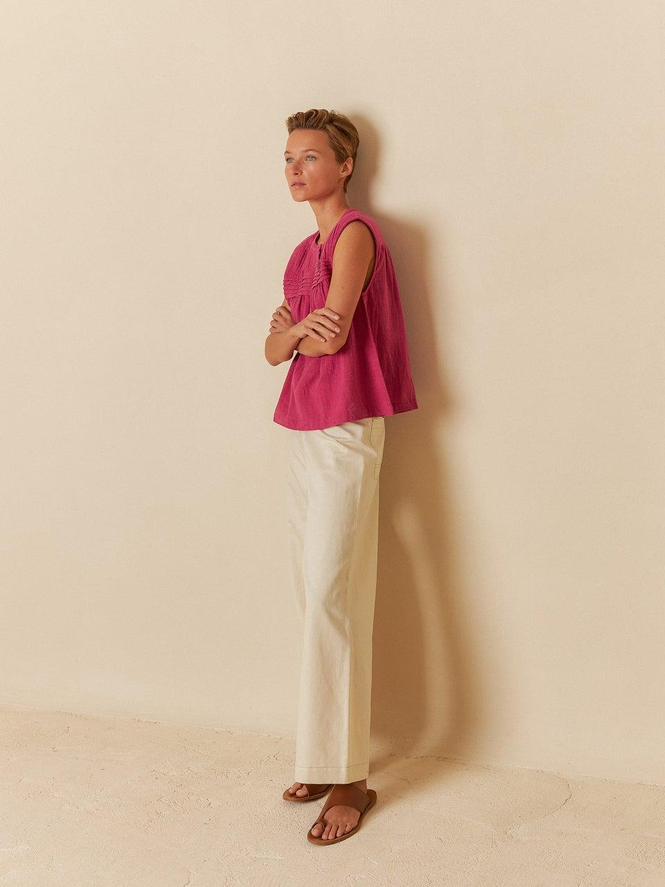 Indi & cold PANTALÓN CROP GABARDINA Última moda
