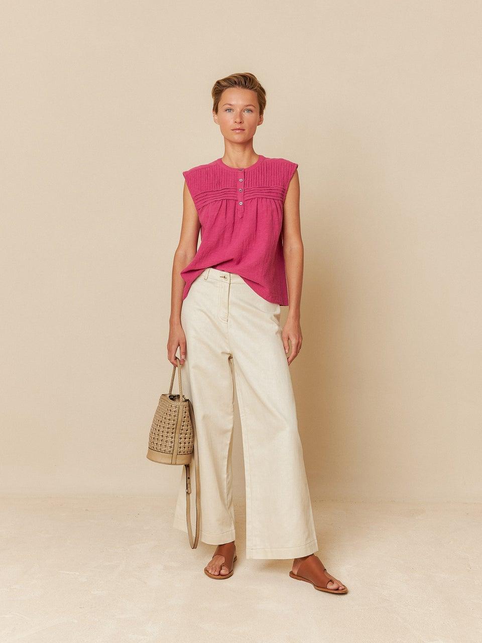 Indi & cold PANTALÓN CROP GABARDINA Última moda