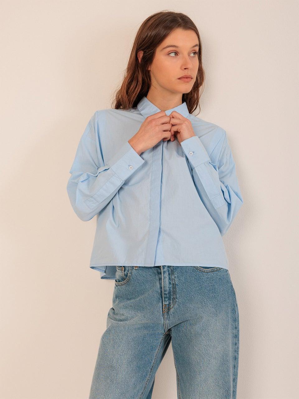 Indi & cold CAMISA CROP POPELÍN