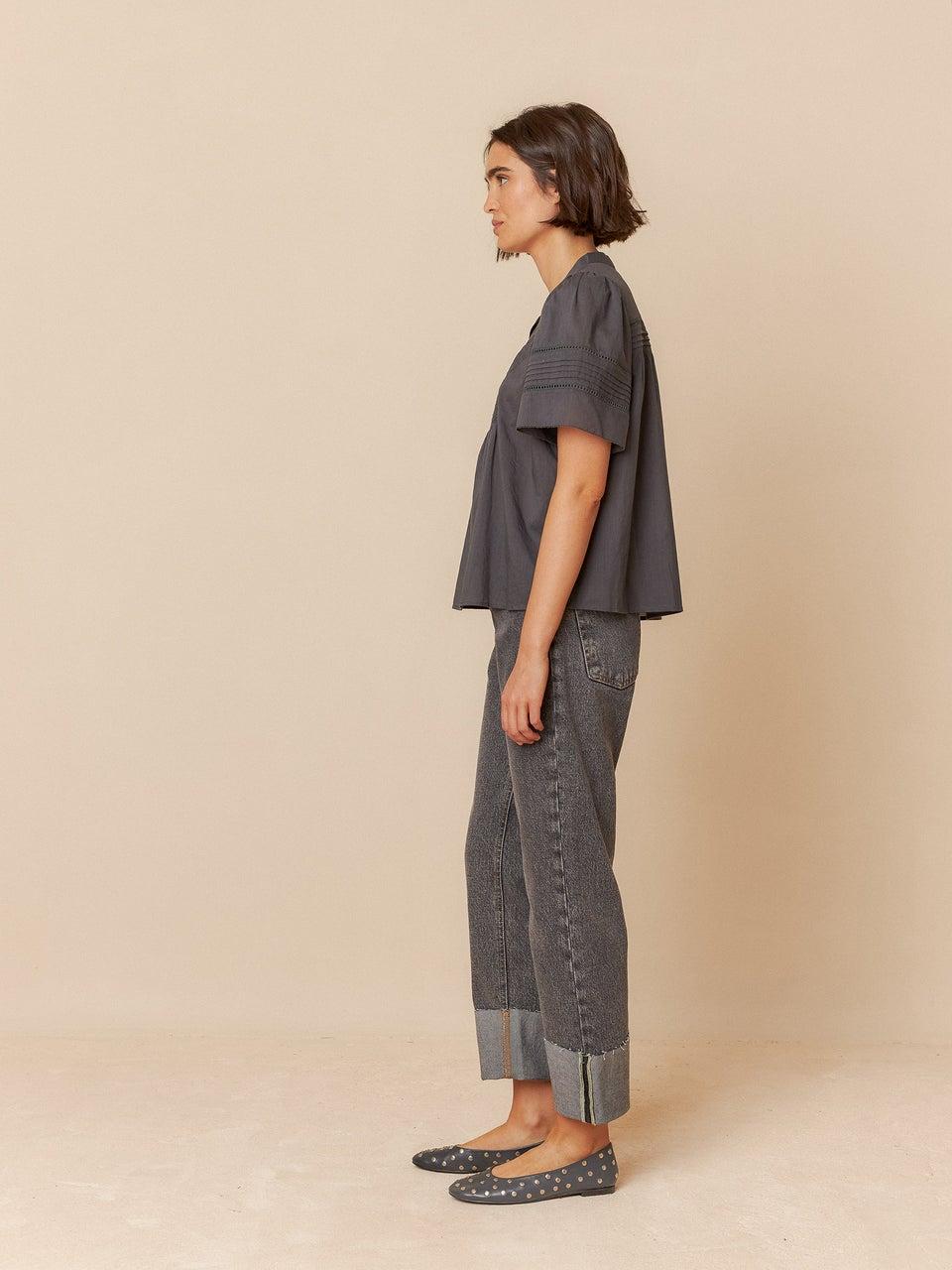 Indi & cold BLUSA VOILE BORDADA Tienda