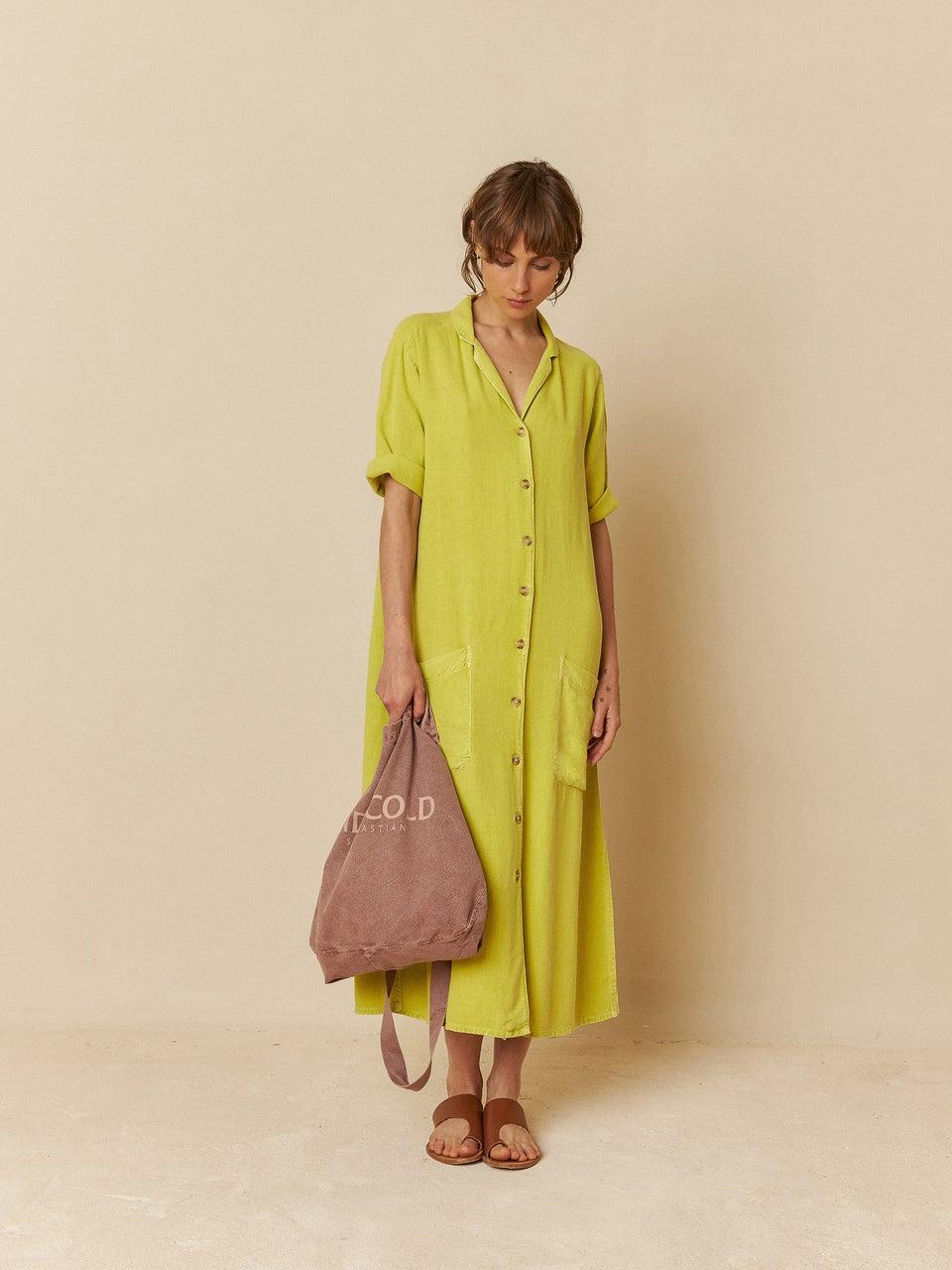 Indi & cold VESTIDO VISCOSA LINO Precio de fábrica
