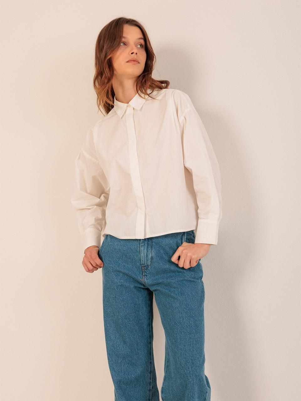 Indi & cold CAMISA CROP POPELÍN Promoción por tiempo limitado
