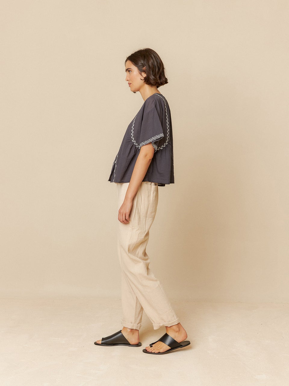 Indi & cold CAMISA TRAPECIO BORDADA Solo queda un día