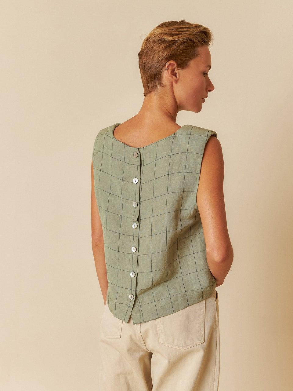 Indi & cold CROP TOP CUADRO VENTANA Tienda de fábrica