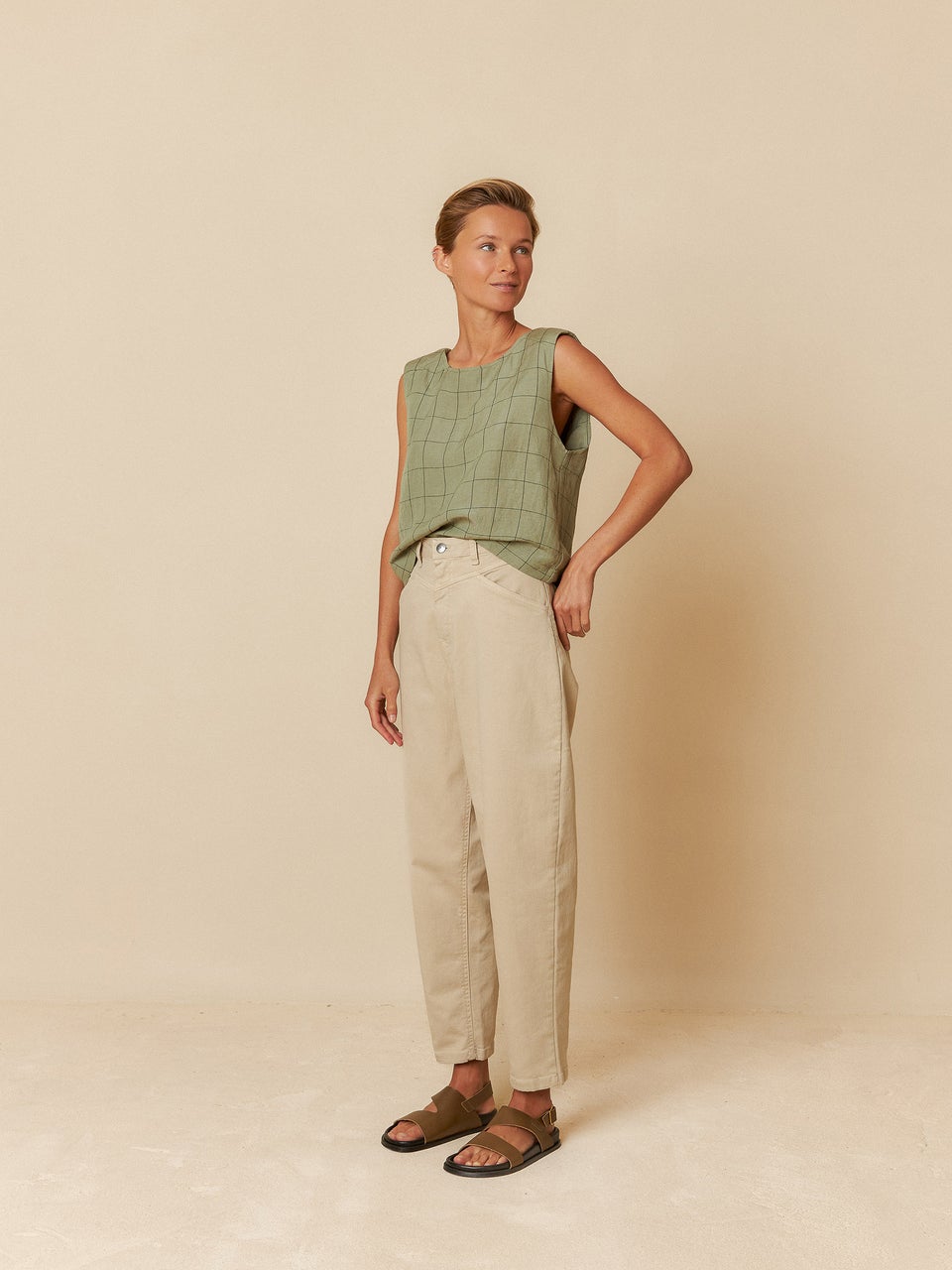 Indi & cold CROP TOP CUADRO VENTANA Tienda de fábrica