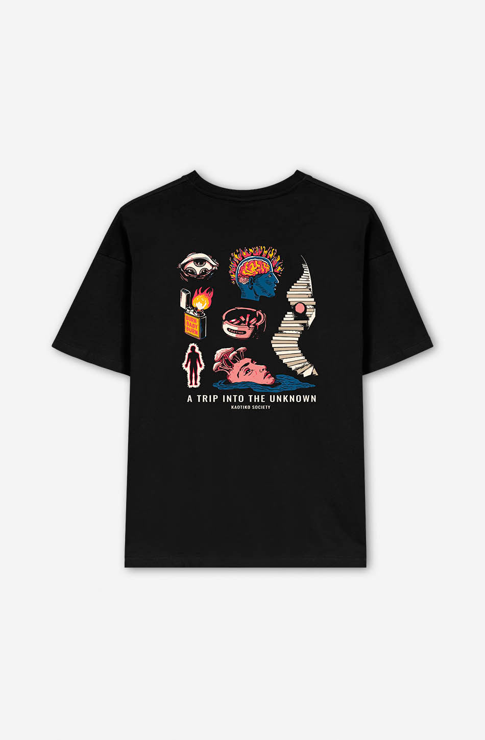 kaotiko Camiseta Unknown Trip Black