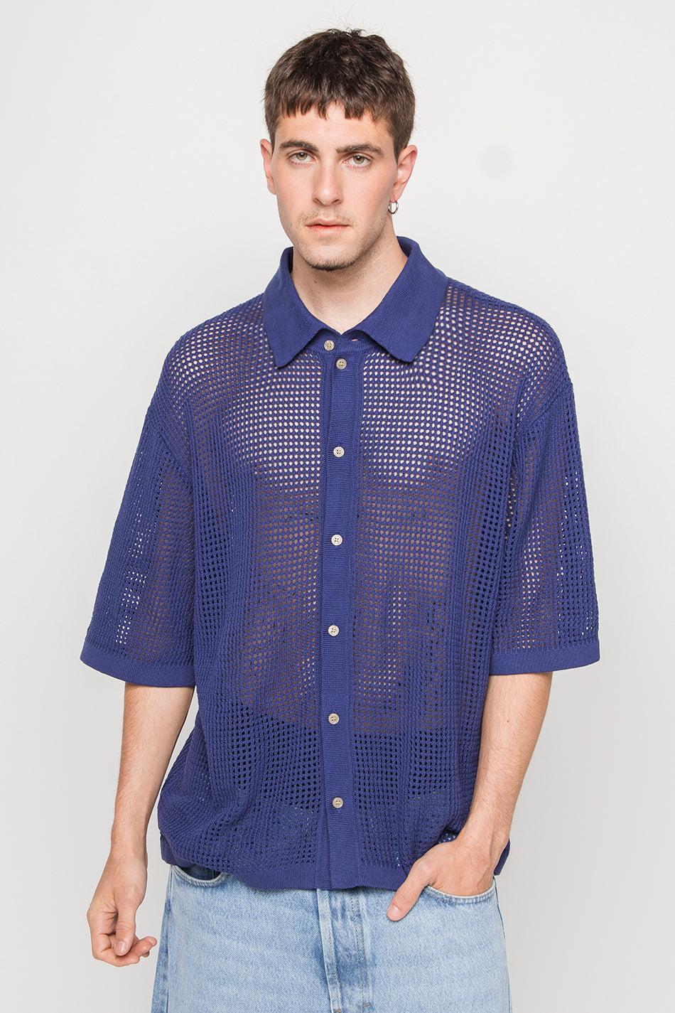 kaotiko Polo Crochet Water Navy Precios de Black Friday