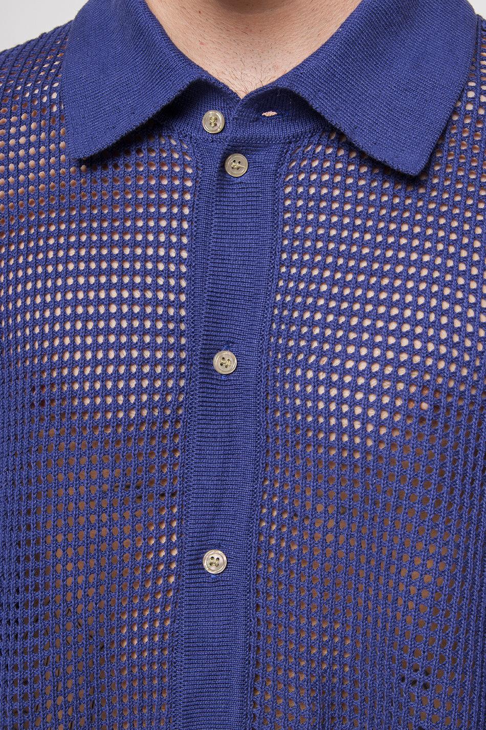 kaotiko Polo Crochet Water Navy Precios de Black Friday