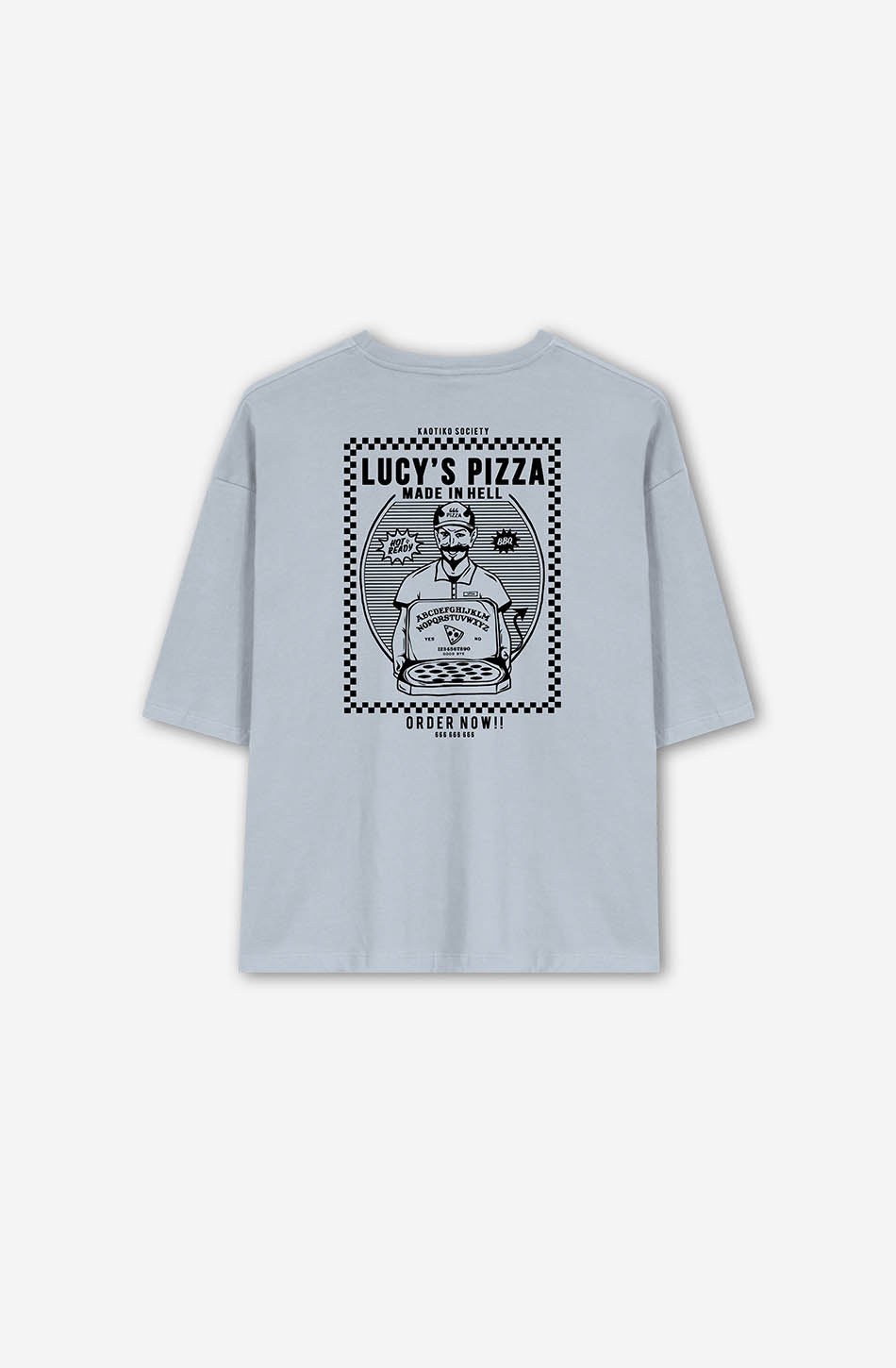 kaotiko Camiseta Lucys Pizza Steel Ofertas de temporada