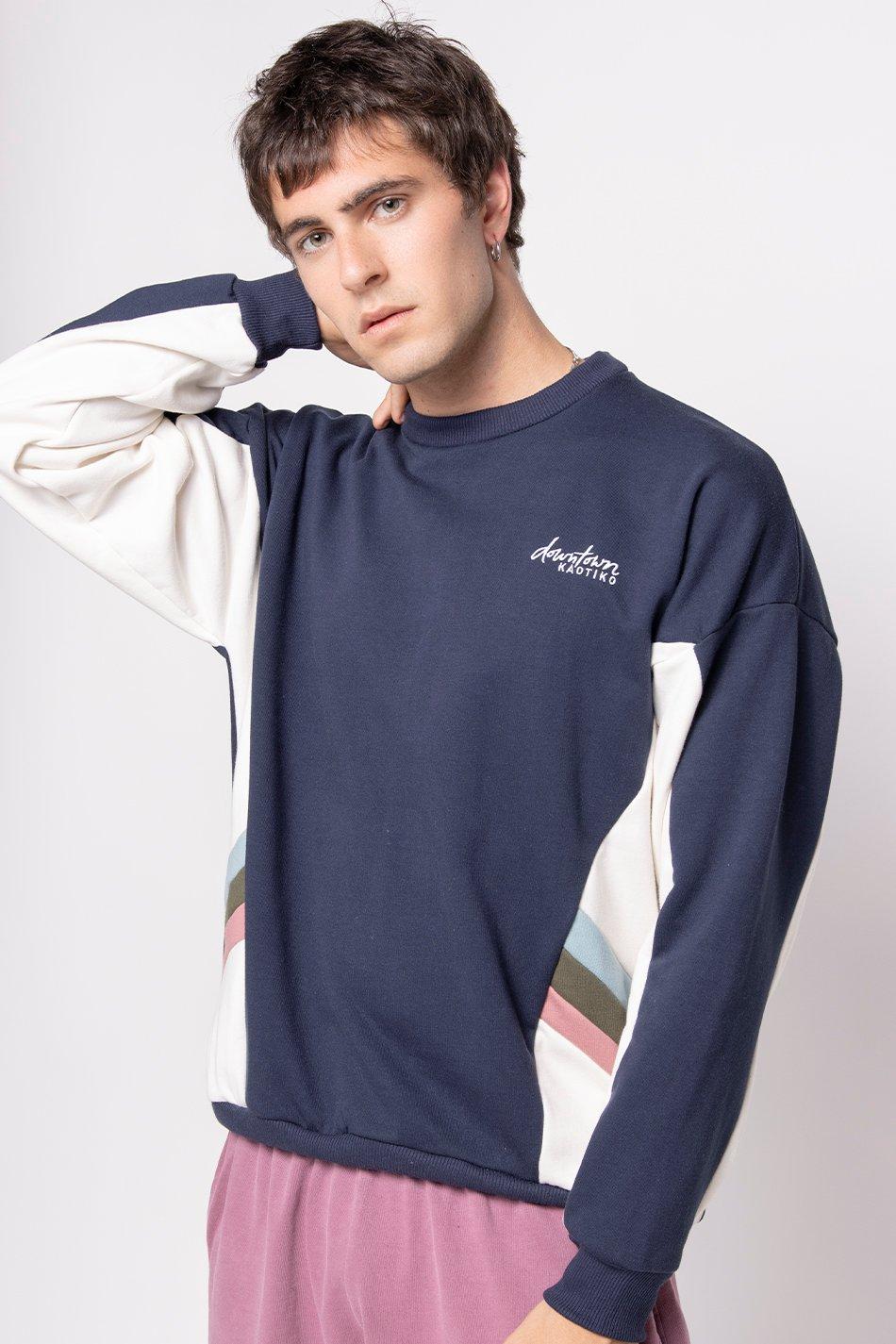 kaotiko Sudadera Munich Navy/ Ivory Gran oferta